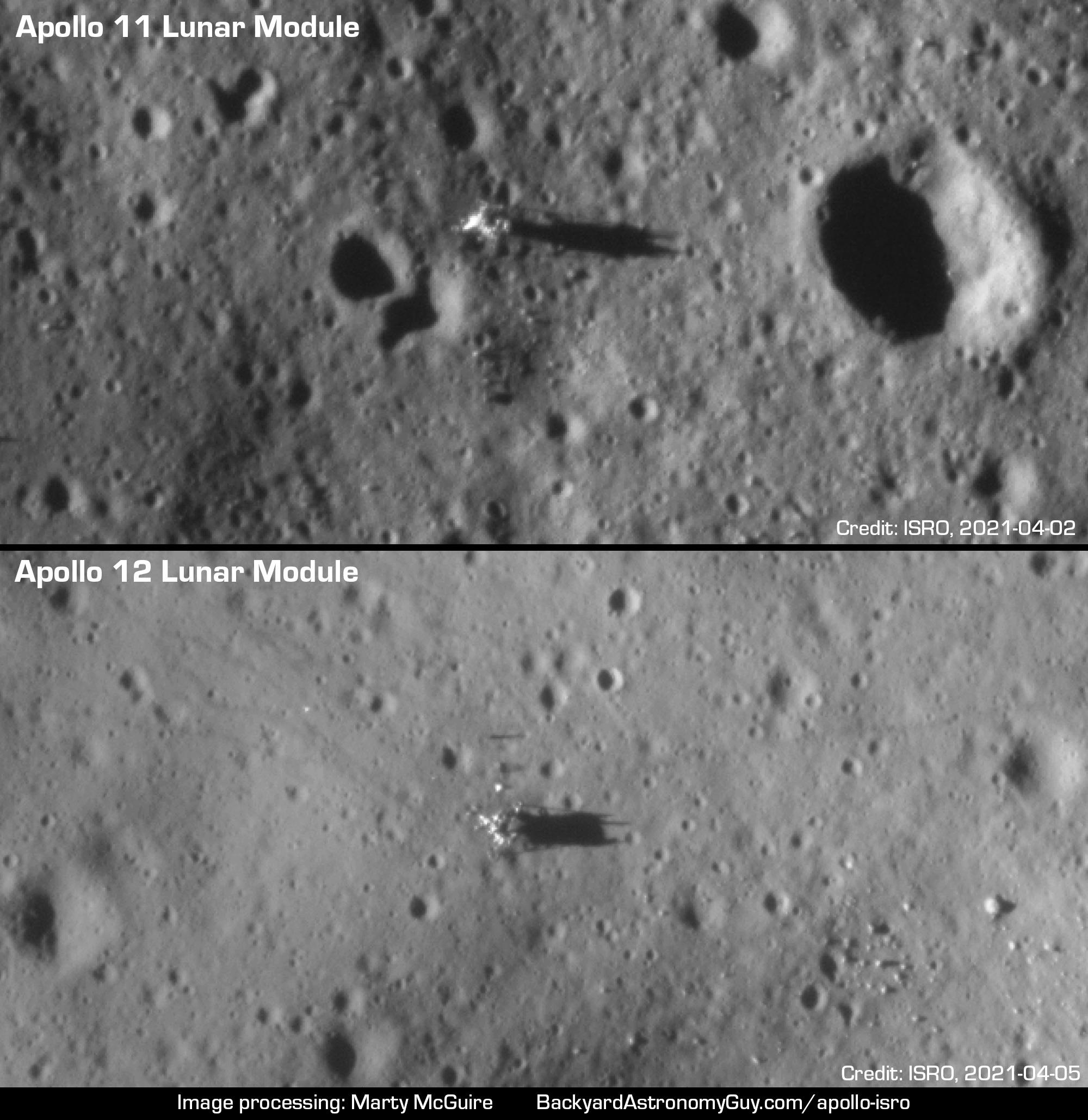 photos of Apollo 11 & 12 landing sites on Moon, taken by ISRO Chandrayaan-2 orbiter.jpg